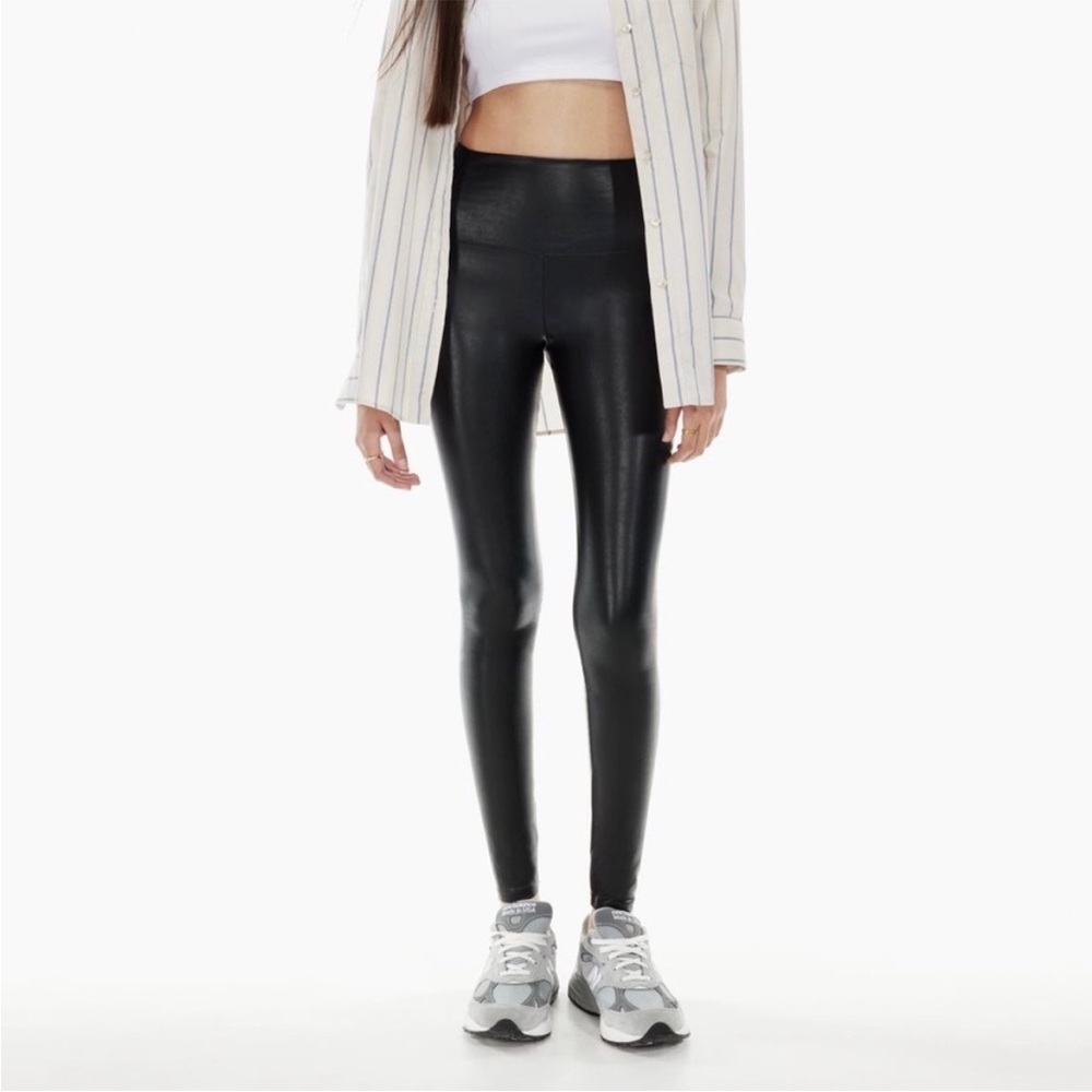 Wilfred daria high waisted leather leggings